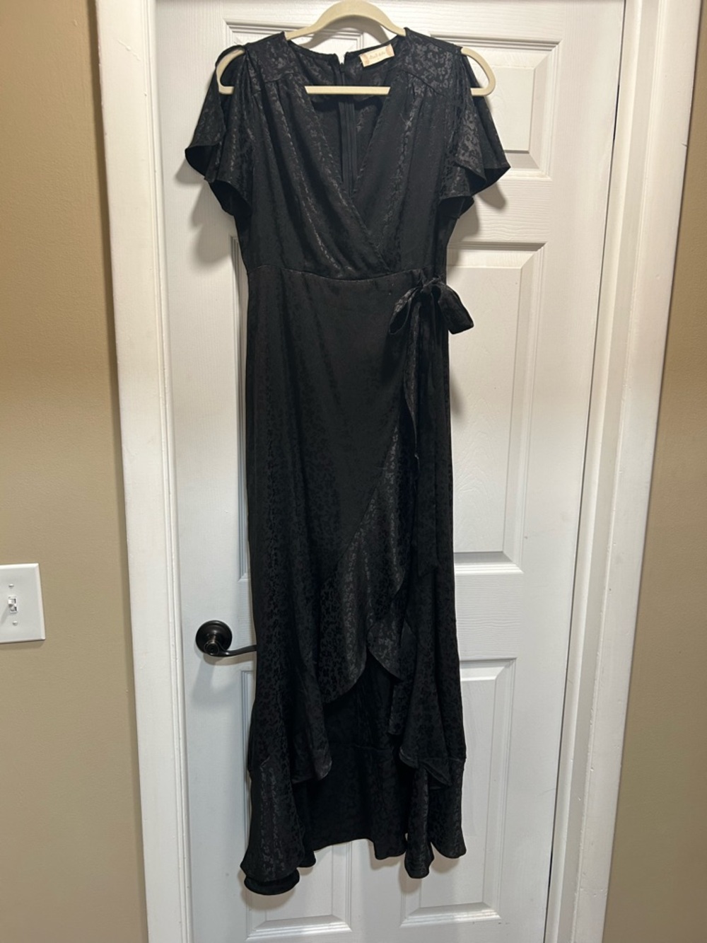 Altar'd State Black High-Low Wrap Dress